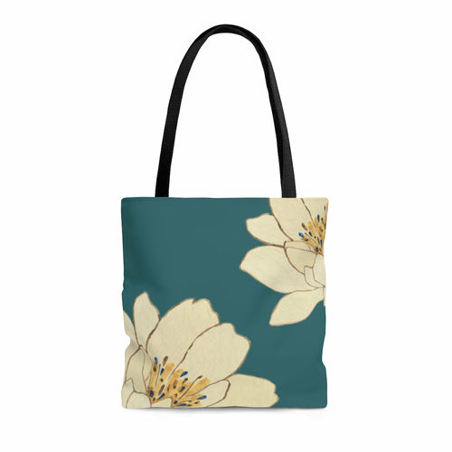 NEW ME IM Green Floral Beach Shopper Tote Bag Medium