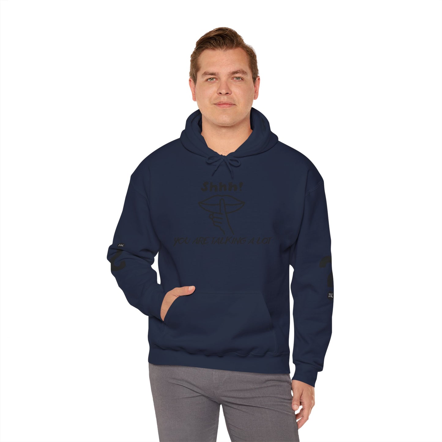 Shhh! Funny Unisex Hooded Sweatshirt, Cozy Hoodie for Introverts, Ideal Gift for Friends and Family, Perfect for Casual Wear, [...]