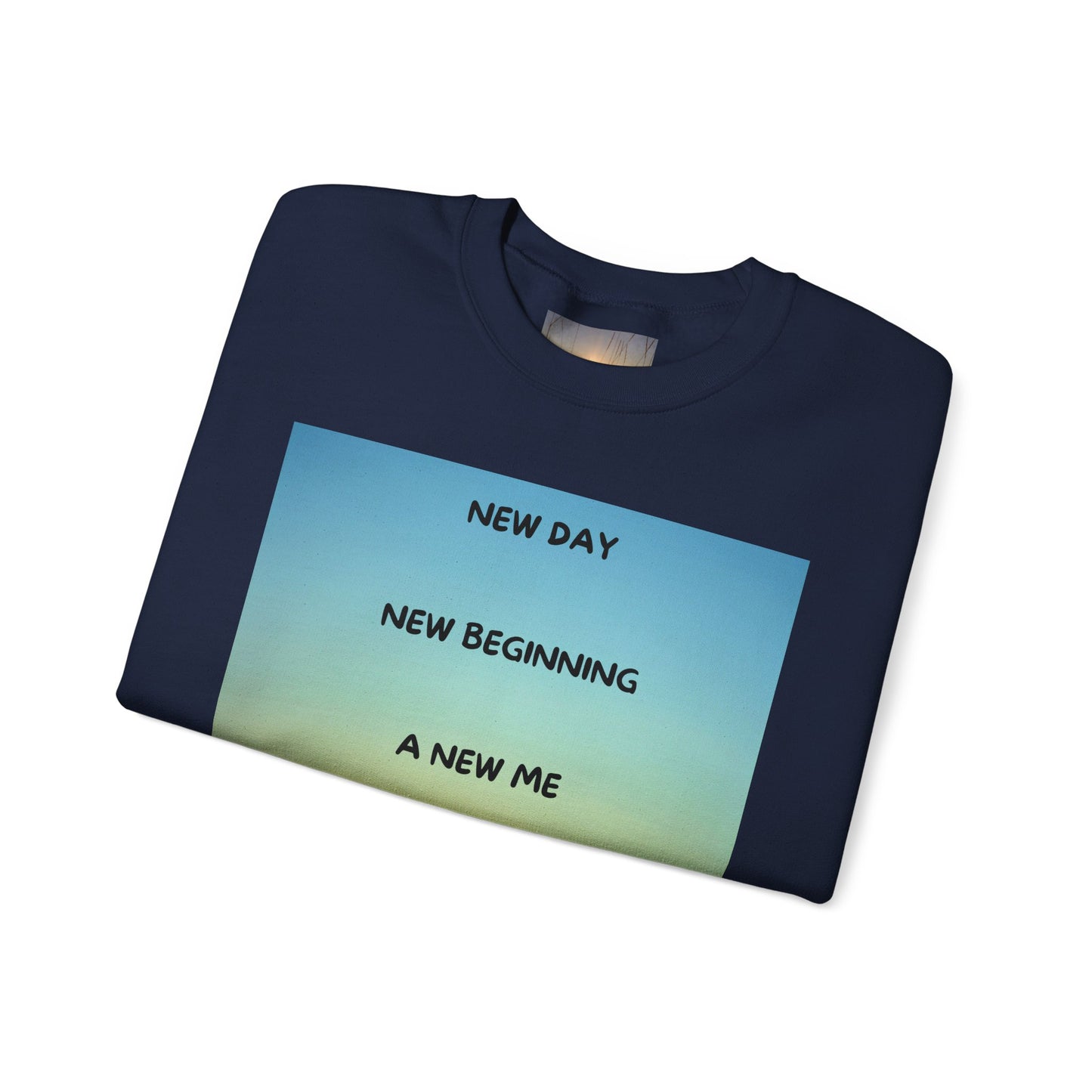 NEW DAY NEW BEGINNING A NEW ME Crewneck Sweatshirt - New Day, New Beginning, A New Me, Motivational Apparel, Cozy Gift for Her, Affirmation Sweater, [...]