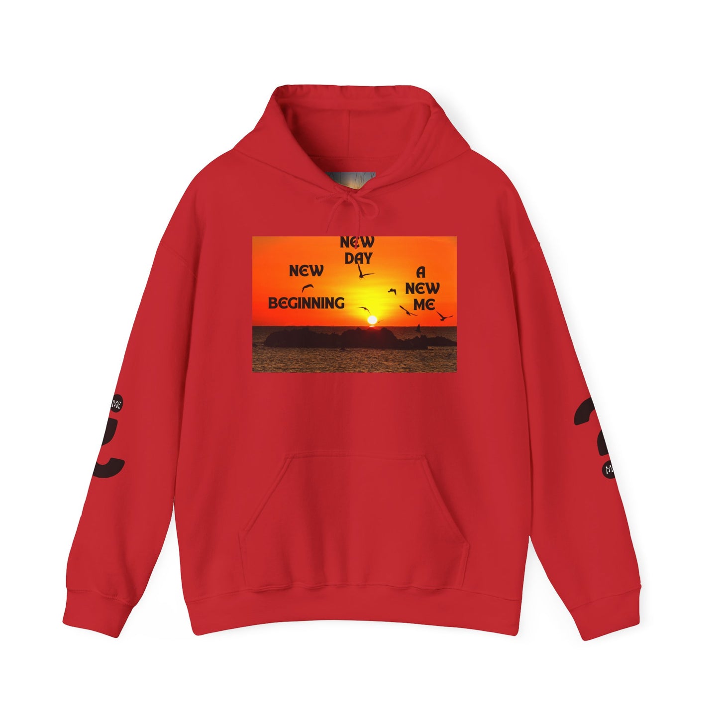 New Day, New Me Motivational Hoodie - Cozy Unisex Sweatshirt for Inspiration, Self-Care, Fitness Goals, Gift for Him, Her
