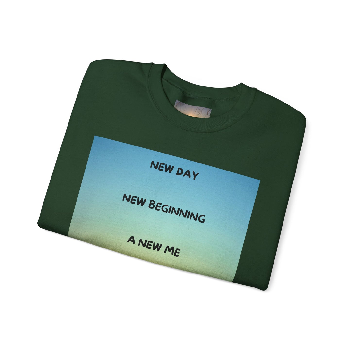 NEW DAY NEW BEGINNING A NEW ME Crewneck Sweatshirt - New Day, New Beginning, A New Me, Motivational Apparel, Cozy Gift for Her, Affirmation Sweater, [...]