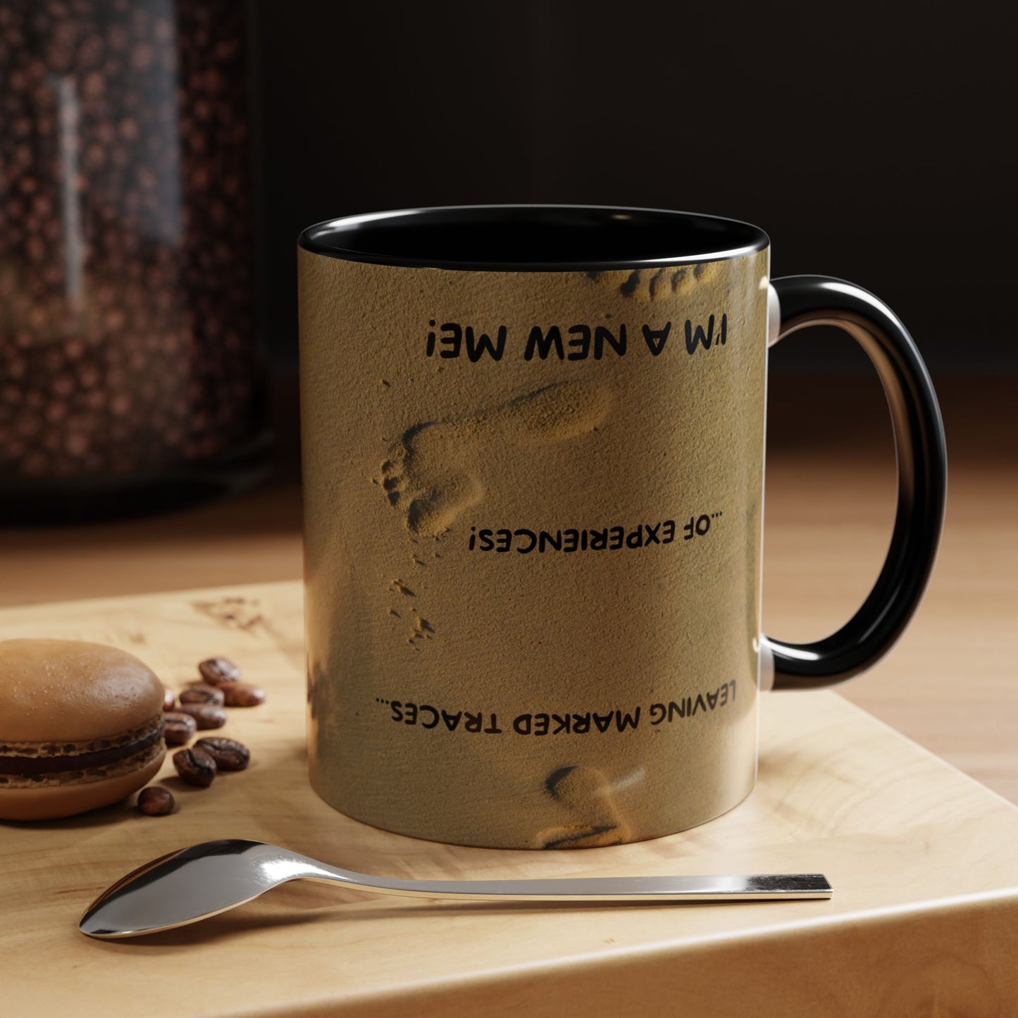 LEAVING EXPERIENCES Inspirational Accent Coffee Mug - Perfect Gift for New Beginnings, Motivation, Self-Discovery, Café Lover, Ceramic Cup