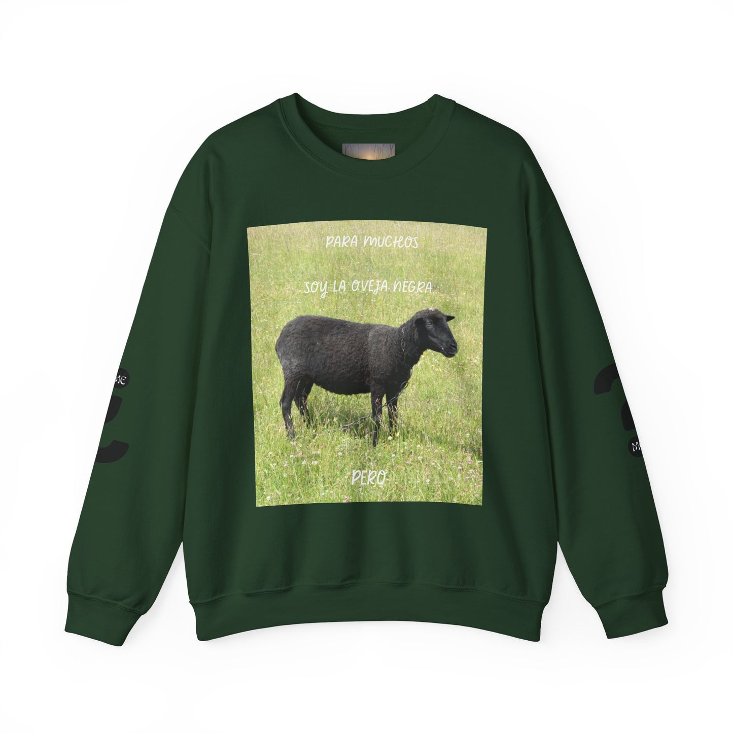 OVEJA NEGRA Crewneck Sweatshirt, Perfect Gift for Animal Lovers, Farmhouse Style, Pastoral Vibe, Ideal for Holidays