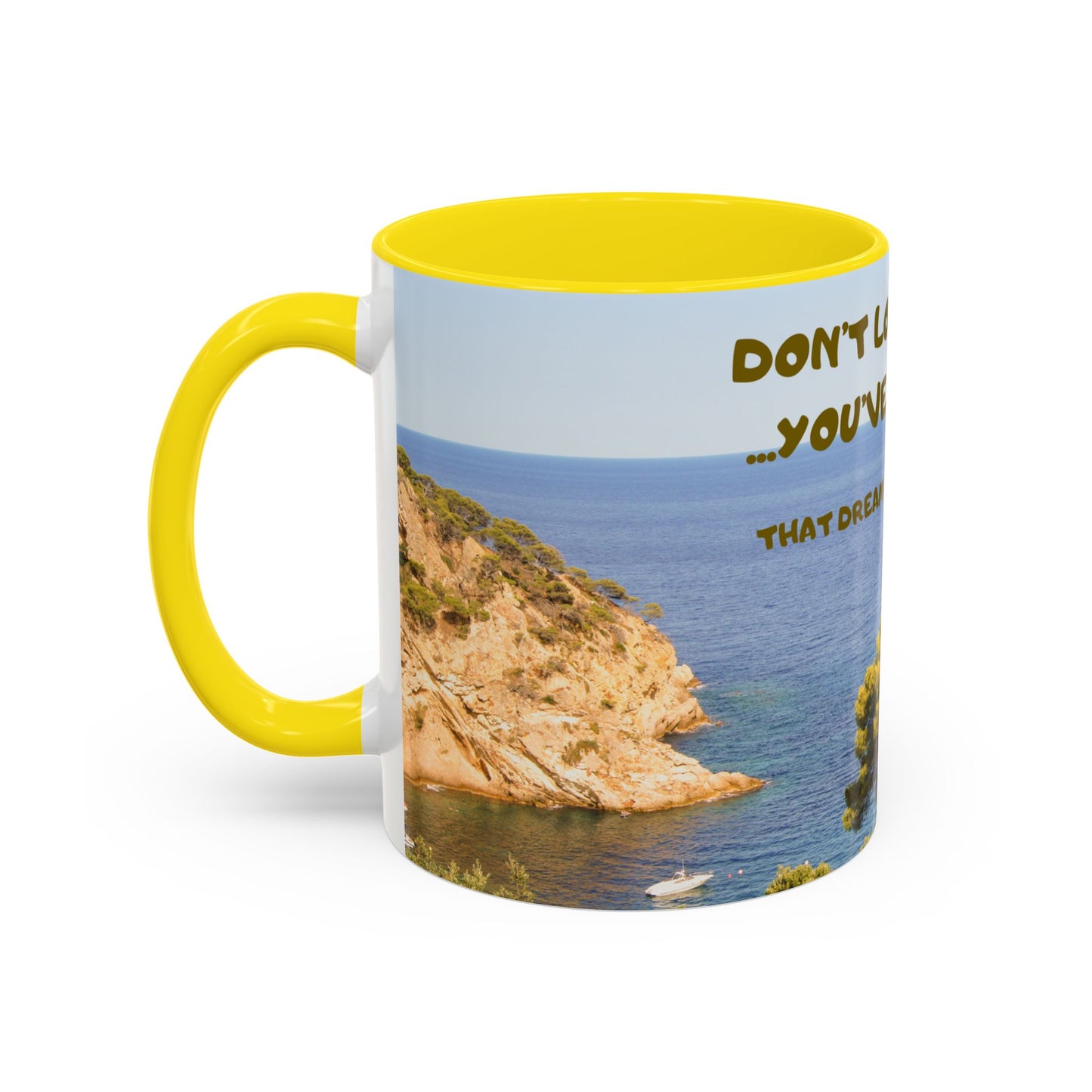 Inspirational Coastal Coffee Mug - "Don't Lose Focus... You've Got This" Accent Mug