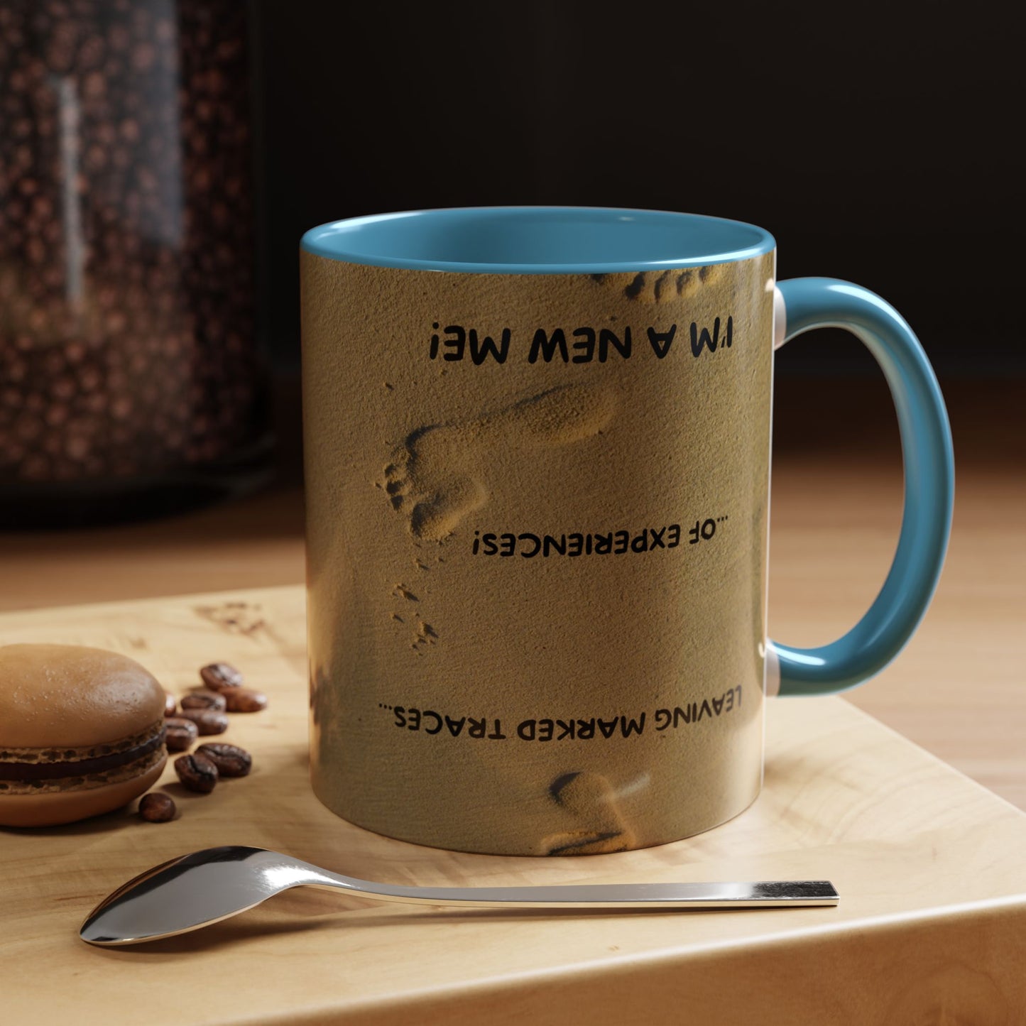 LEAVING EXPERIENCES Inspirational Accent Coffee Mug - Perfect Gift for New Beginnings, Motivation, Self-Discovery, Café Lover, Ceramic Cup