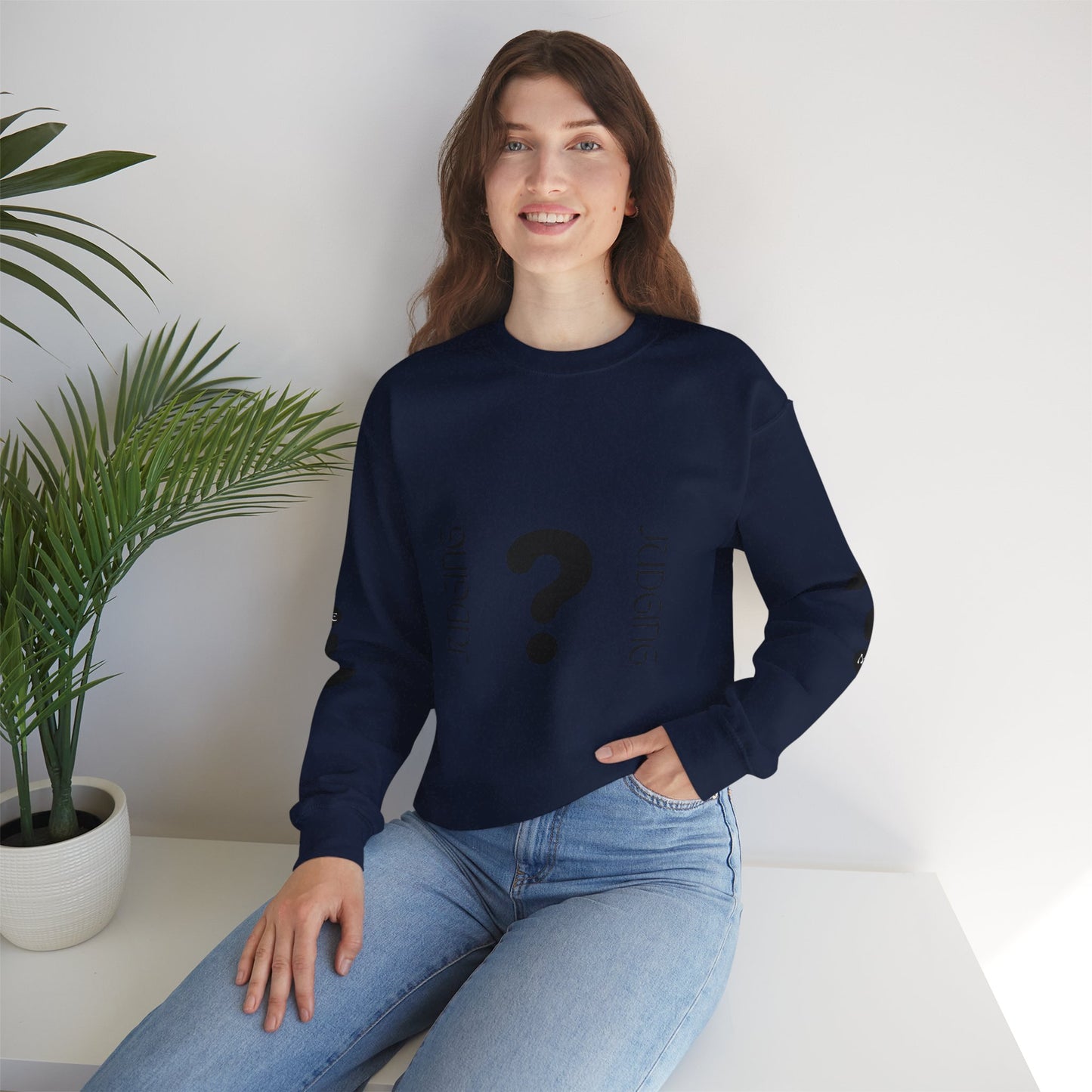 Judging Crewneck Sweatshirt, Unisex Sweater, Funny Sweatshirt, Casual Fashion, Gift for Friends, Comfort Wear