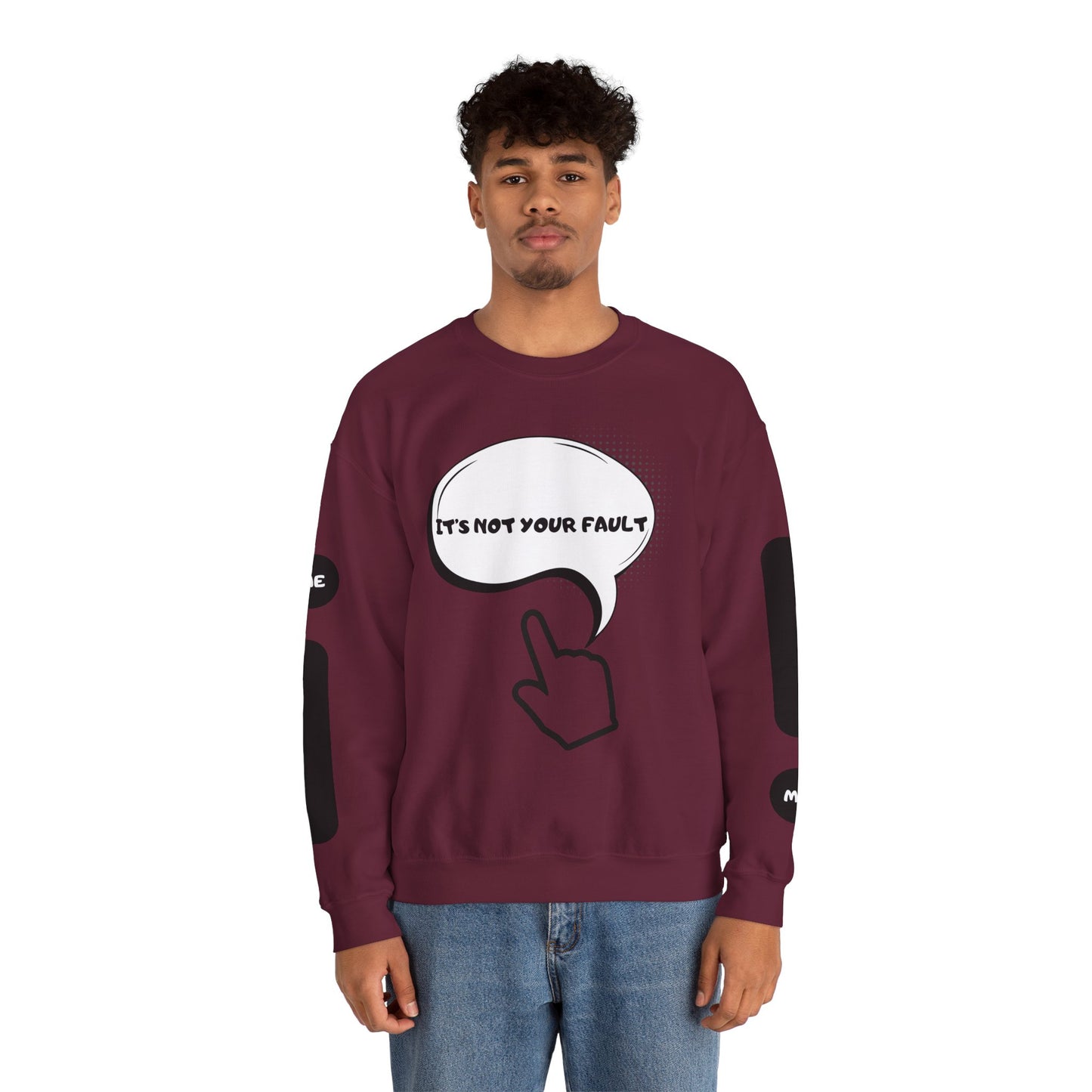 "It's Not Your Fault" Graphic Comfort Pullover