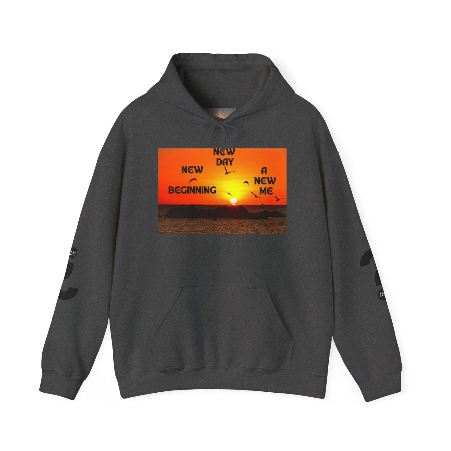 New Day, New Me Motivational Hoodie - Cozy Unisex Sweatshirt for Inspiration, Self-Care, Fitness Goals, Gift for Him, Her