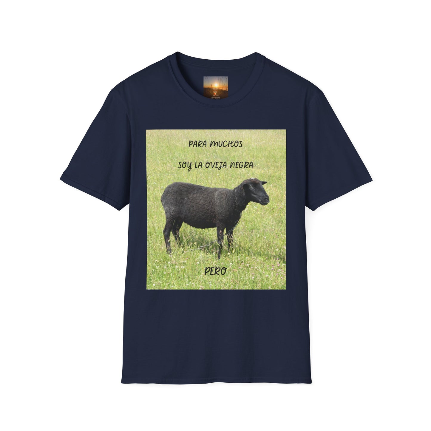 OVEJA NEGRA PERO Unisex Softstyle T-Shirt with Sheep Designs - Cute Farm Animal Tee, Funny Gift for Animal Lovers, Pastoral Vibe, Eco-Friendly Fashion, [...]