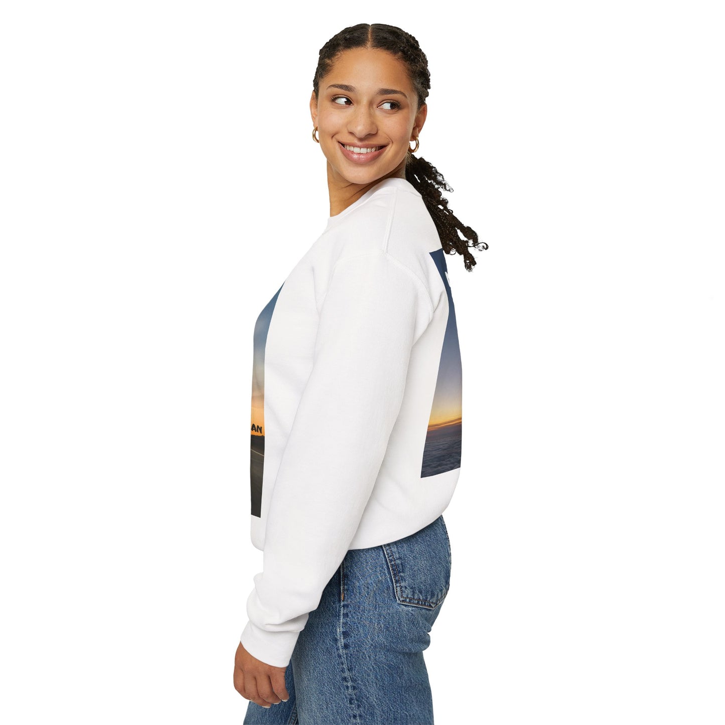 "Jeremiah 29:11 / Matthew 28:20" Christian Crewneck Inspirational Bible Verse Sweatshirt