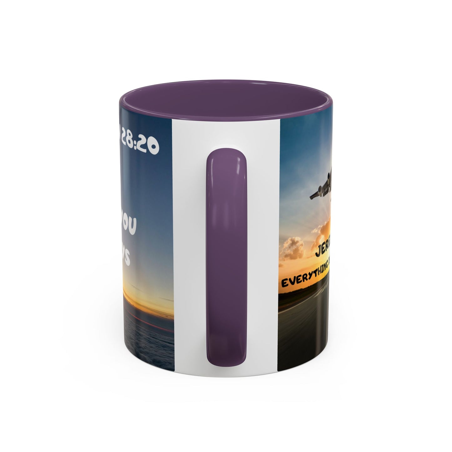 Matthew 28:20 Coffee Mug – "I’m With You Always" Inspirational Christian Accent Mug