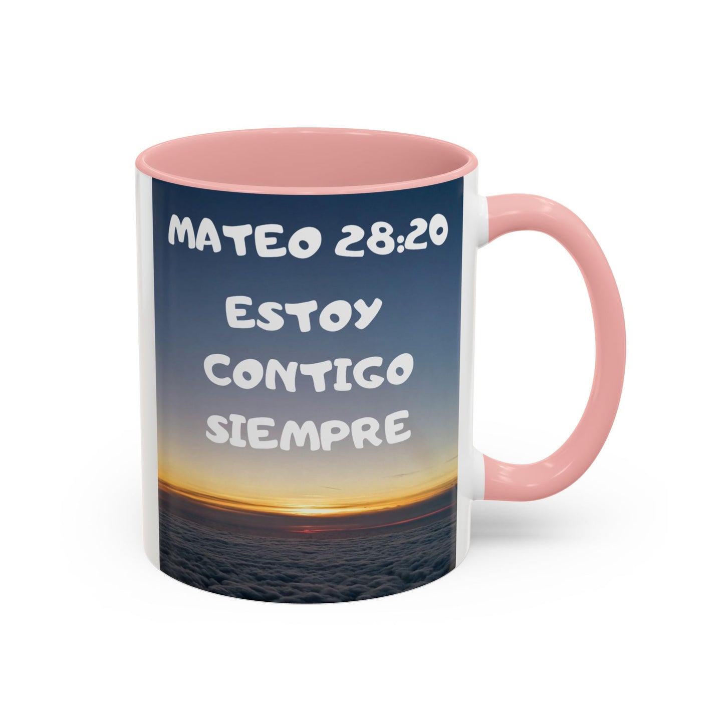 "Mateo 28:20 Estoy Contigo Siempre" Accent Mug (11/15oz)