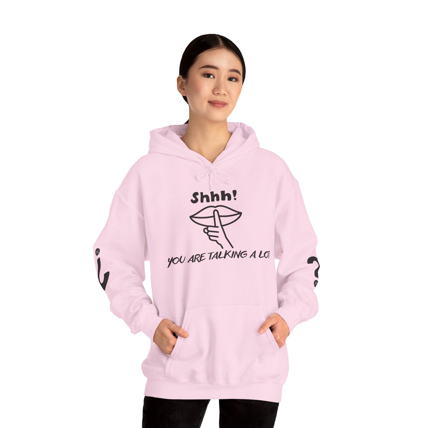 Shhh! Funny Unisex Hooded Sweatshirt, Cozy Hoodie for Introverts, Ideal Gift for Friends and Family, Perfect for Casual Wear, [...]