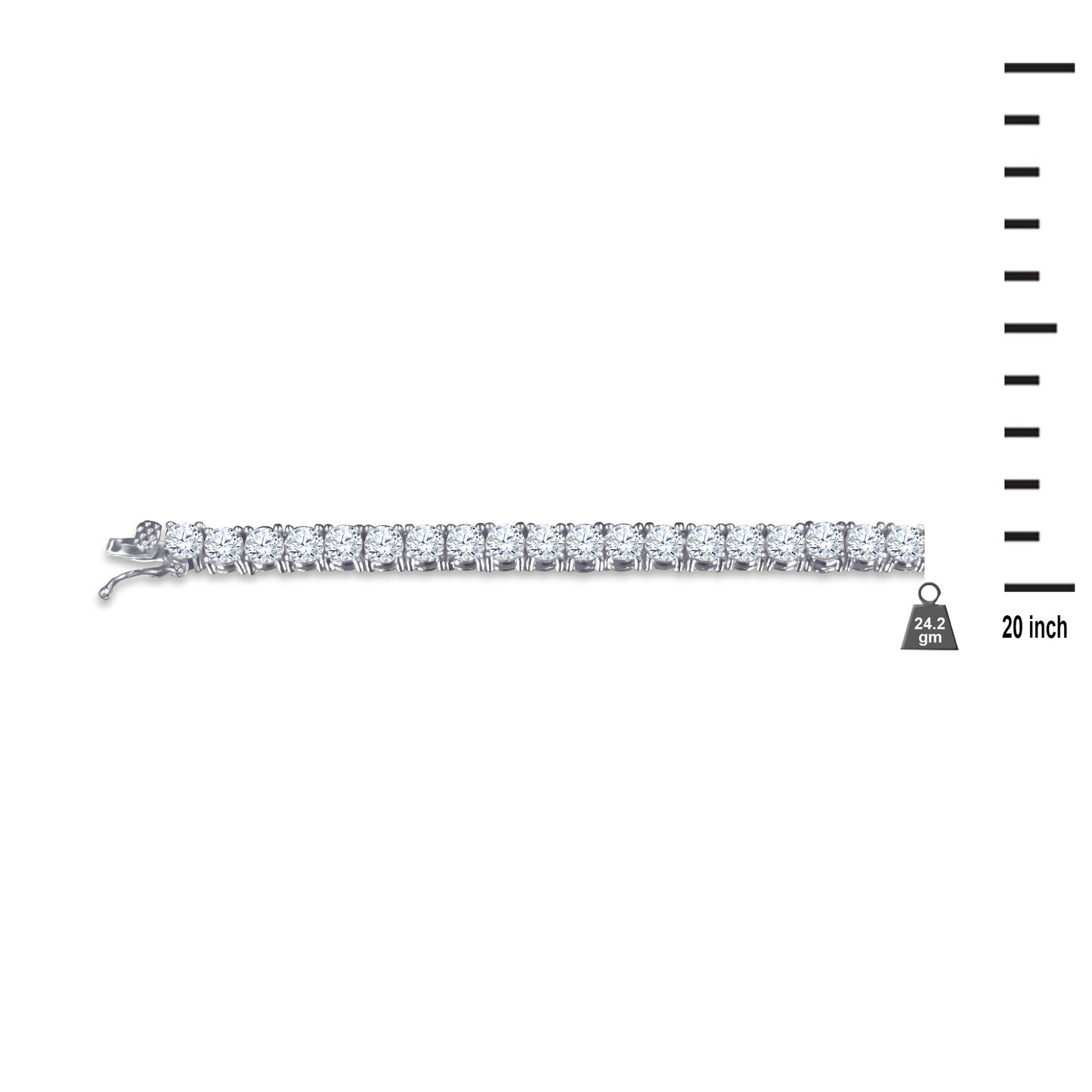 3MM CZ Tennis Choker Chain