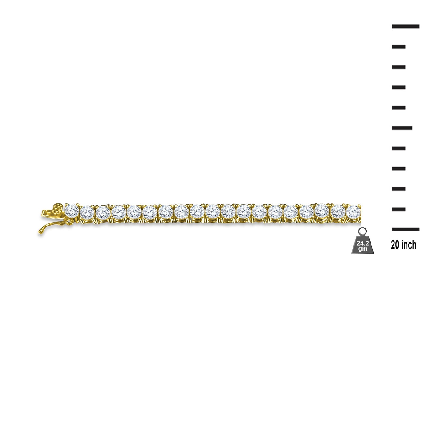 3MM CZ Tennis Choker Chain
