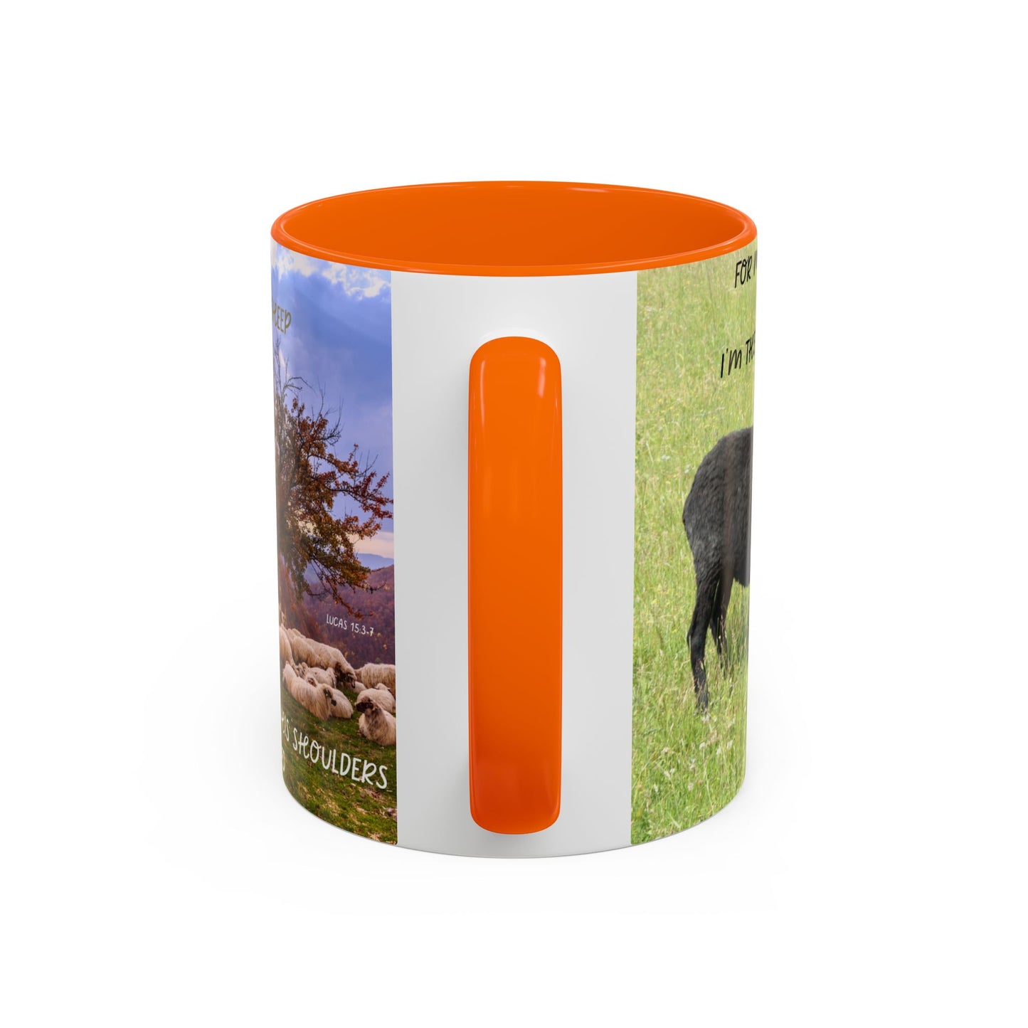 BLACK SHEEP Beautiful Sheep Coffee Mug, Inspirational Luke 15:3-7 Mug, Nature Lover Gift, Faith-Based Beverage Cup, Unique Farmhouse Decor