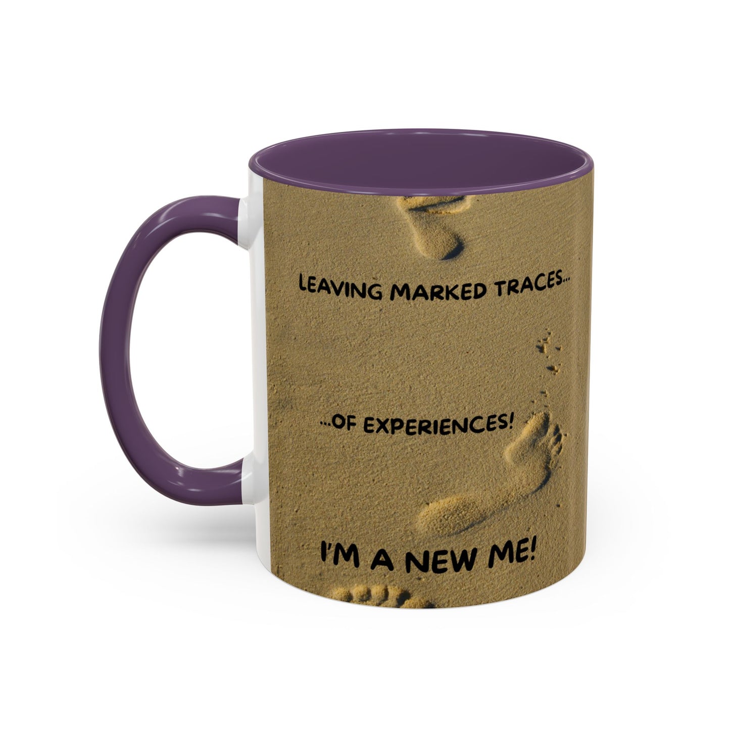 LEAVING EXPERIENCES Inspirational Accent Coffee Mug - Perfect Gift for New Beginnings, Motivation, Self-Discovery, Café Lover, Ceramic Cup