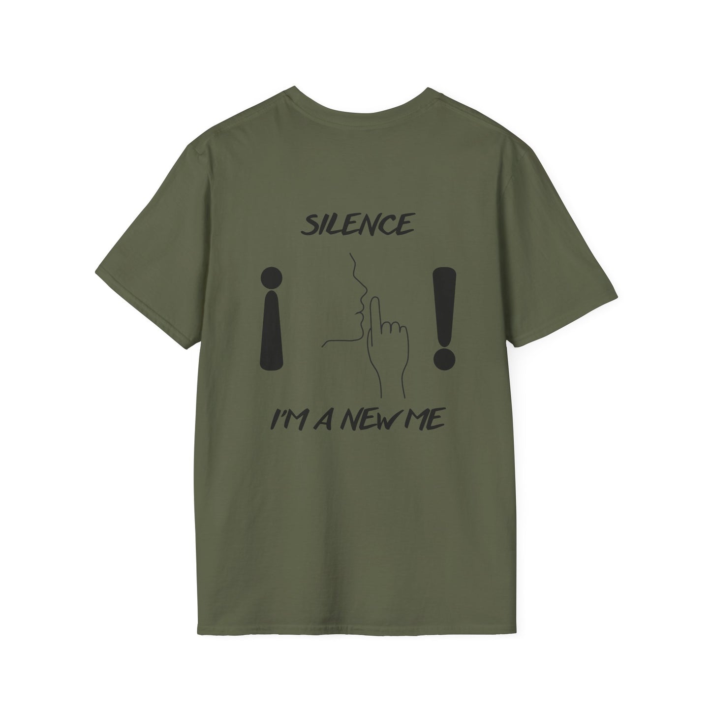 SILENCE Unisex Funny Quote T-Shirt: Shhh! You Are Talking A Lot, Silence I'm A New Me, Trendy Graphic Tee for Quirky Gifts, Comfortable Casual [...]