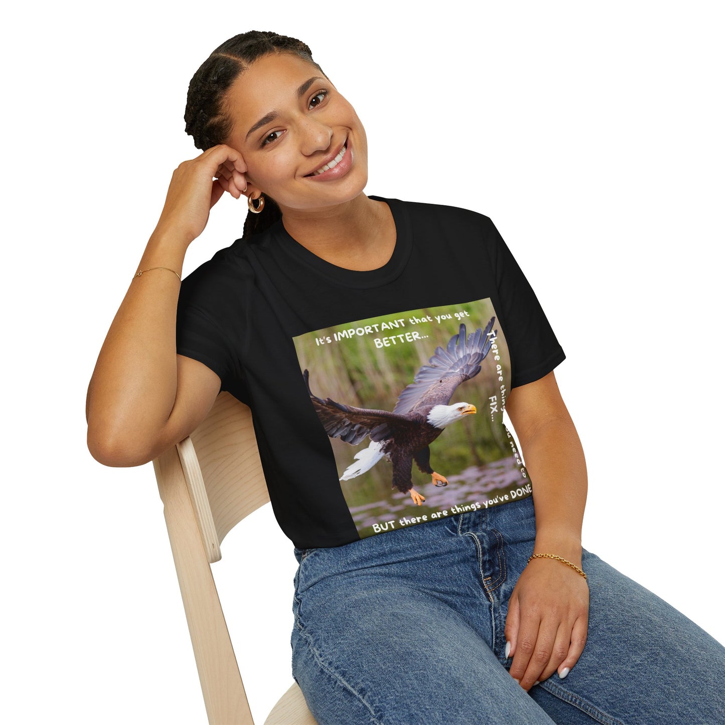 YOU CAN CHANGE/BE BETTER Motivational Eagle T-Shirt | Inspirational Gift for Nature Lovers, Positive Quote Tee, Unisex Softstyle Shirt, Eagle Graphic Tee, [...]