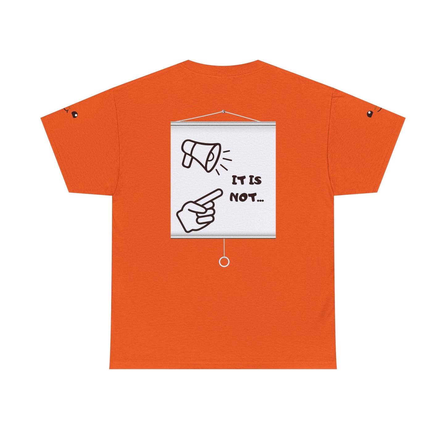 Graphic Tee — "It's Not Your Fault" Comic-Style Pointing Design