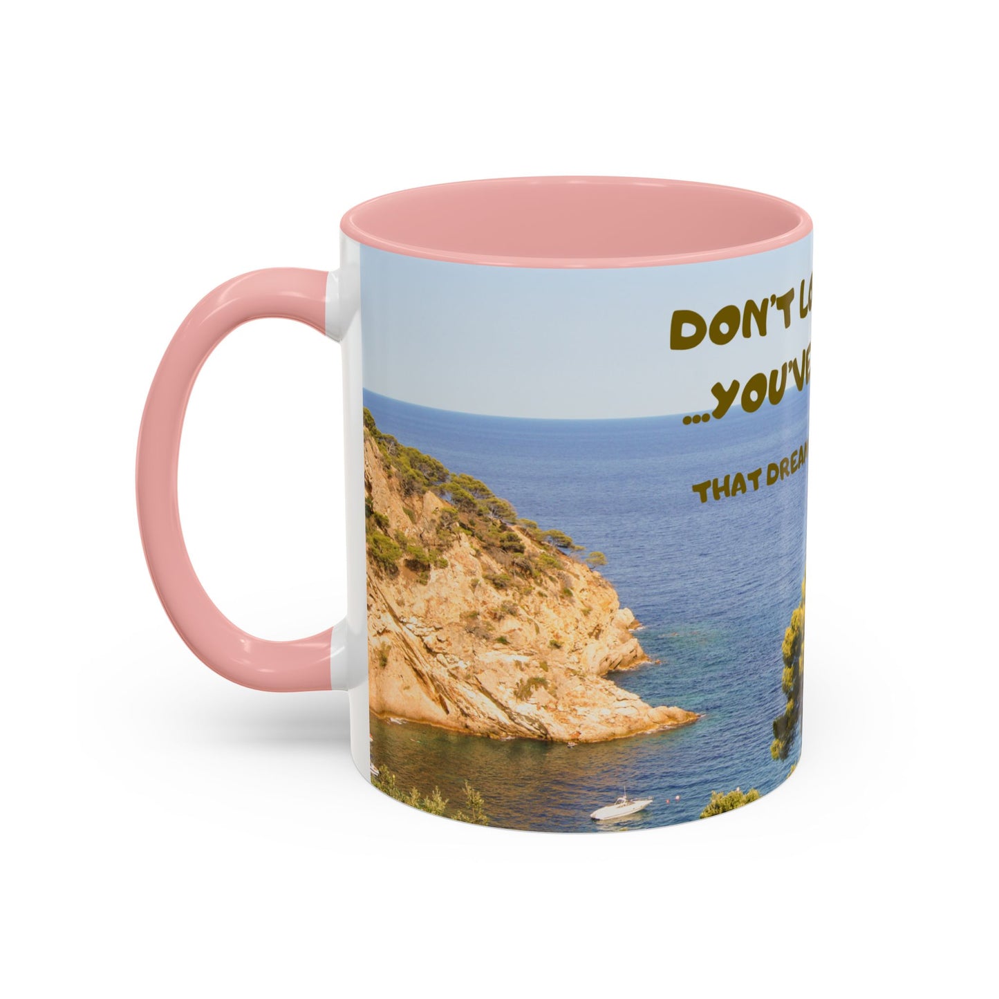 Inspirational Coastal Coffee Mug - "Don't Lose Focus... You've Got This" Accent Mug
