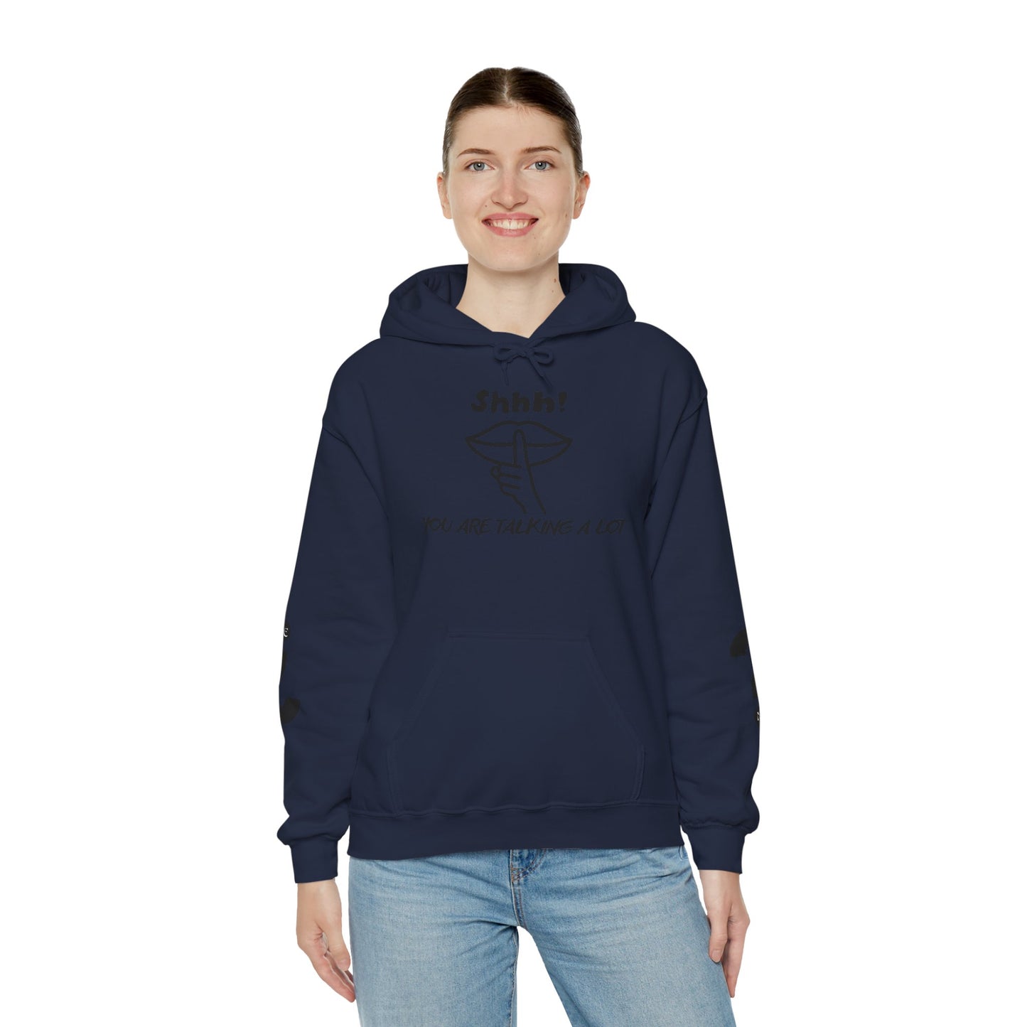 Shhh! Funny Unisex Hooded Sweatshirt, Cozy Hoodie for Introverts, Ideal Gift for Friends and Family, Perfect for Casual Wear, [...]