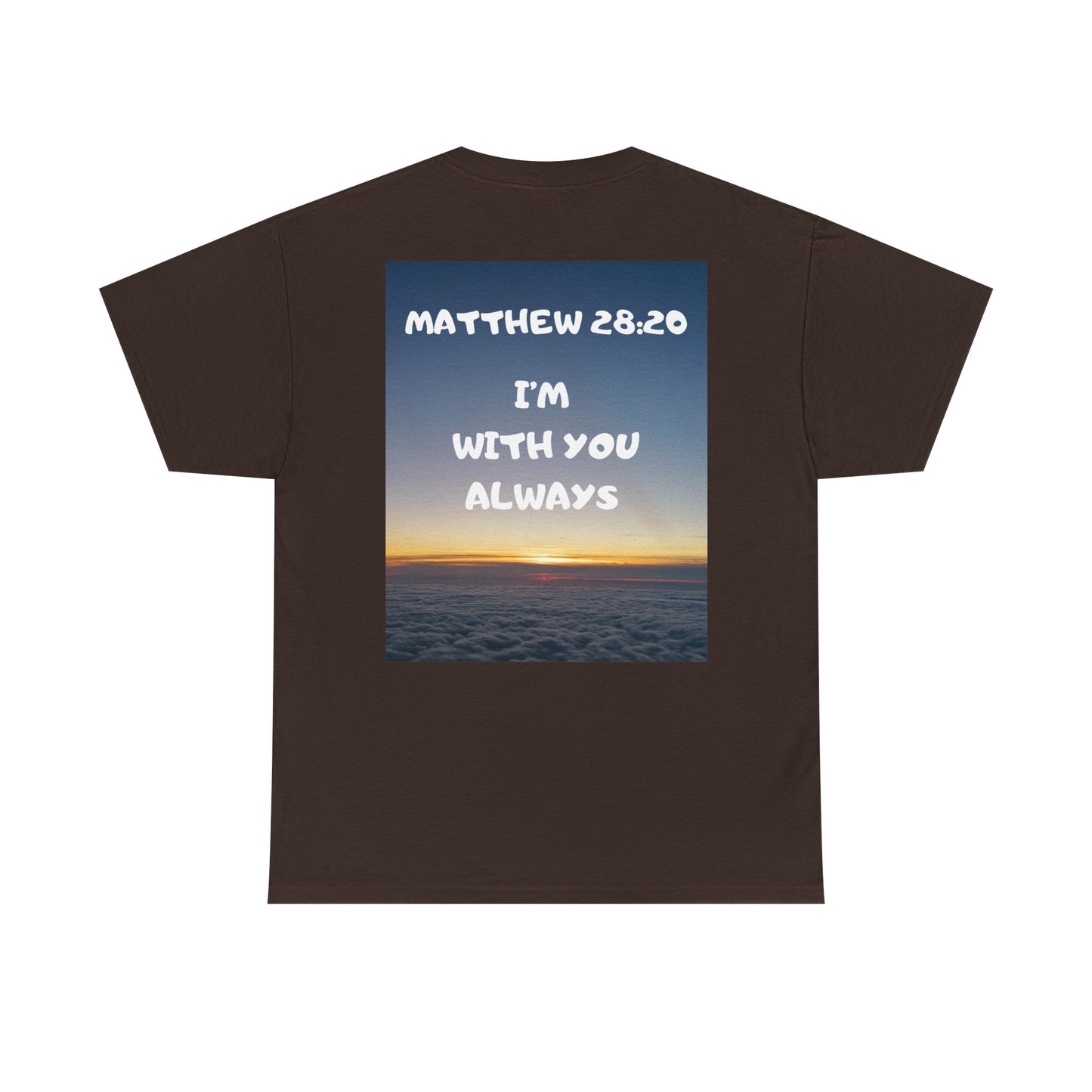 Faith Travel T‑Shirt — “Jeremiah 29:11 / Matthew 28:20” Inspirational Plane Tee