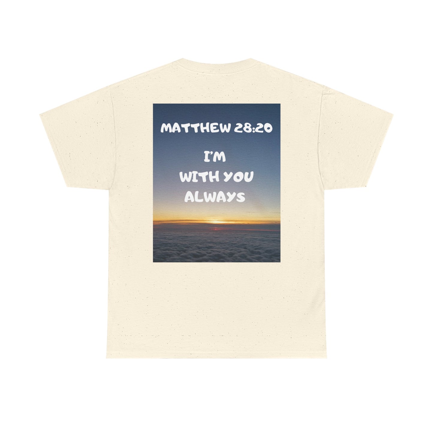 Faith Travel T‑Shirt — “Jeremiah 29:11 / Matthew 28:20” Inspirational Plane Tee