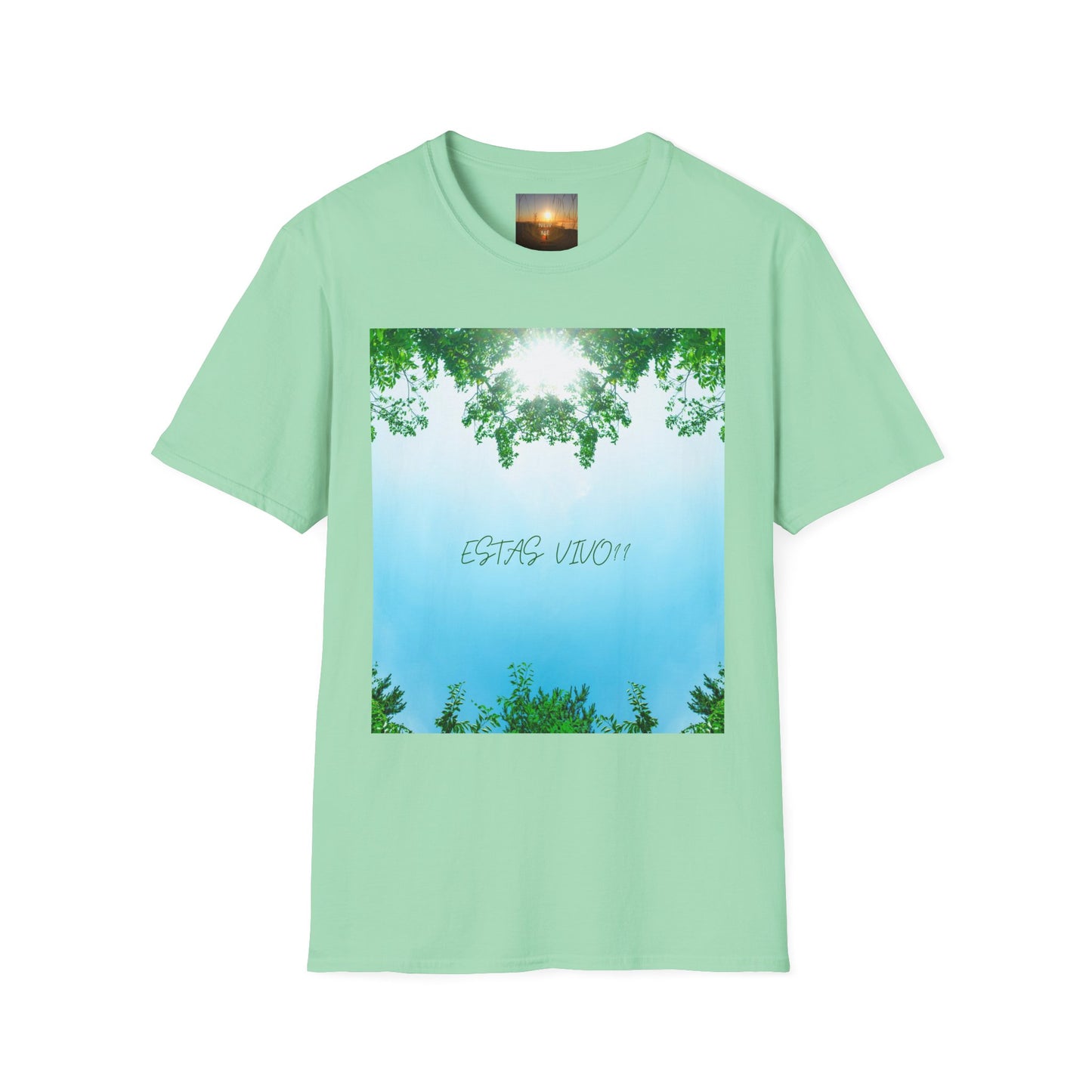 ESTAS VIVO? Serene Nature T-Shirt, Yoga Wear, Mindfulness Tee, Inspirational Shirt, Relaxation Gift, Unisex Summer Top