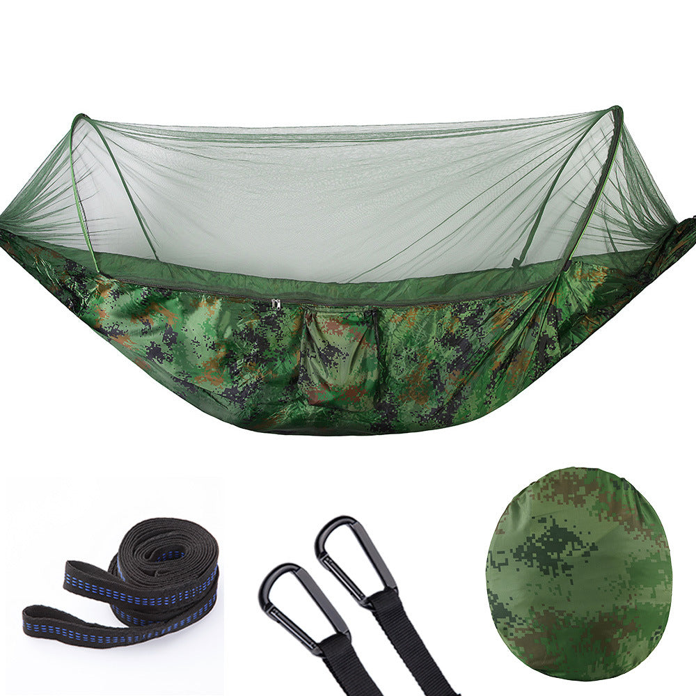 NEW ME IM Fully Automatic Quick Opening Hammock with Mosquito Net