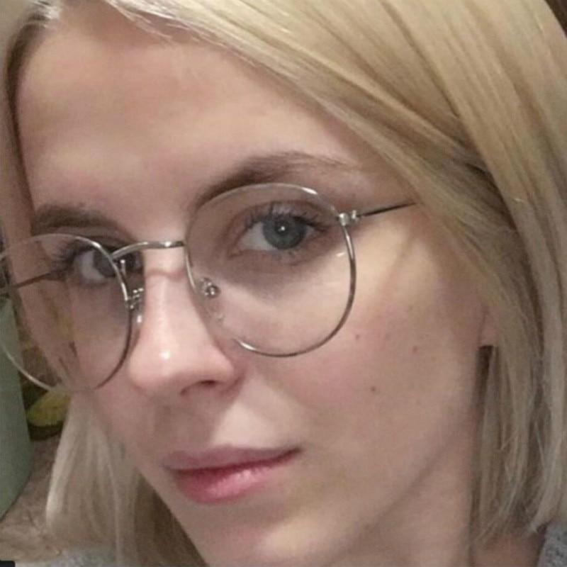New Designer Woman Glasses Optical Frames Metal Round Glasses Frame