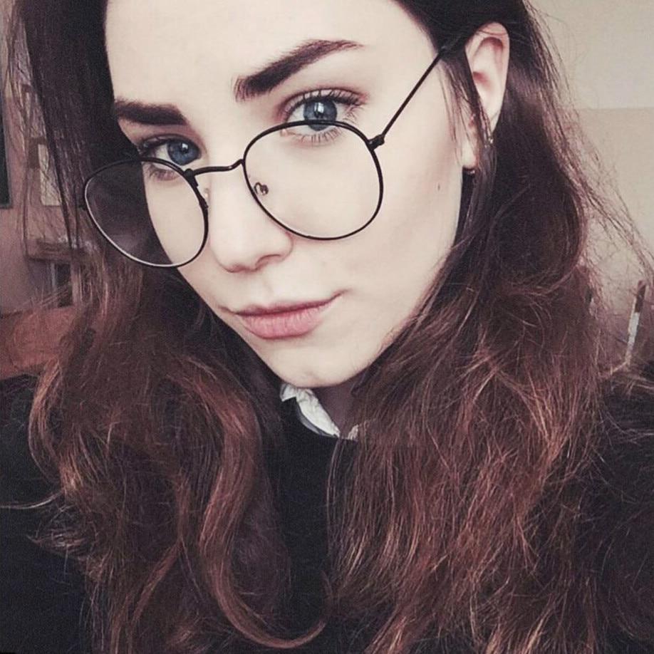 New Designer Woman Glasses Optical Frames Metal Round Glasses Frame