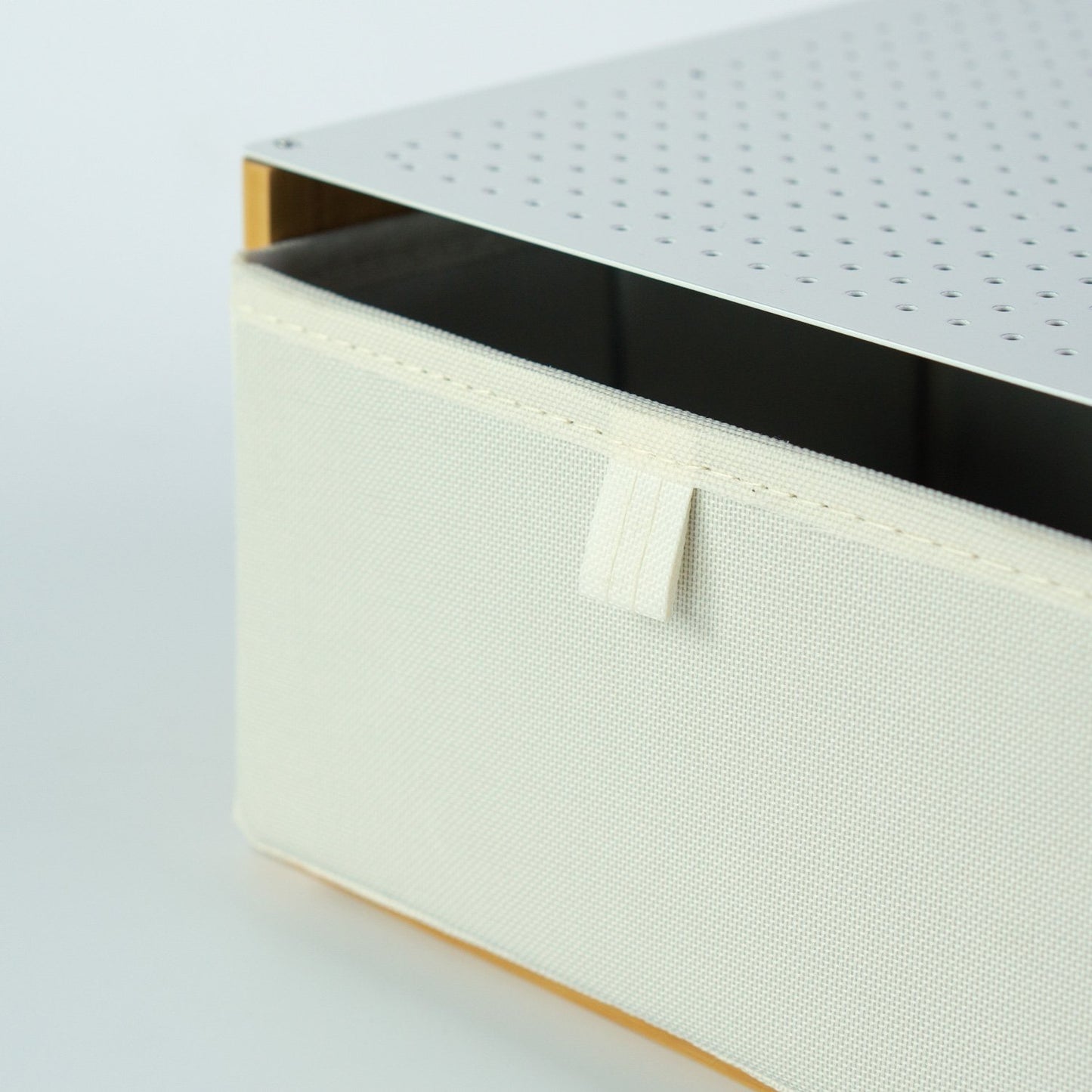 Desk Station-organizer with White Foldable Drawer