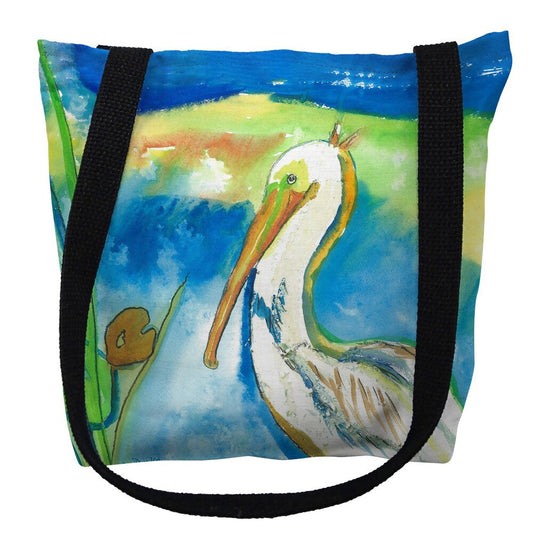 NEW ME IM 16 x 16 in. White Pelican Tote Bag - Medium