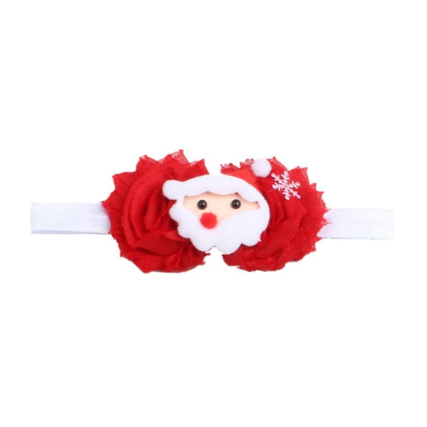 Baby Kids Elastic Floral Christmas Stretch