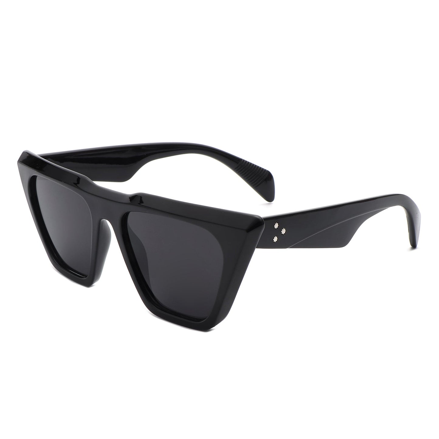 NEW ME IM Square Retro Oversize Flat Top Fashion Cat Eye Sunglasses