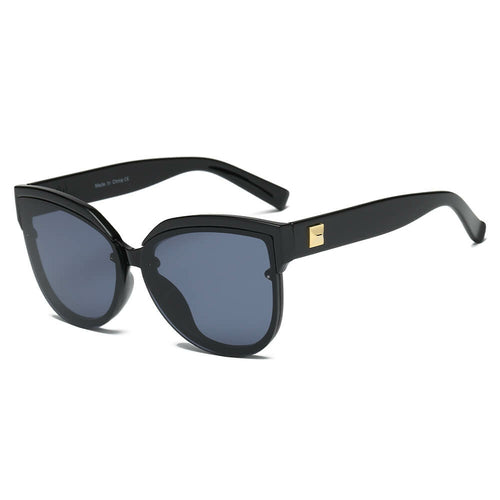NEW ME IM Women Oversized Mirrored Cat Eye Sunglasses