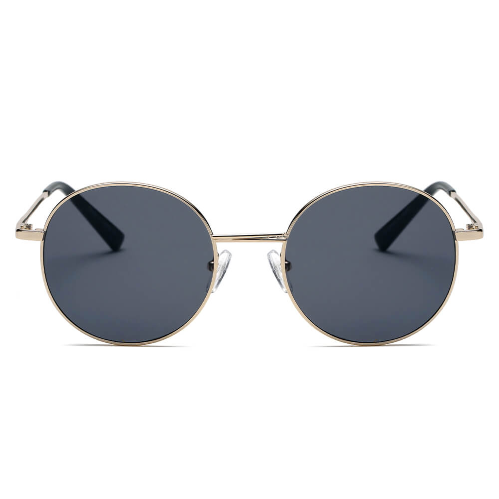 NEW ME IM Retro Vintage Metal Round Oval Circle Sunglasses