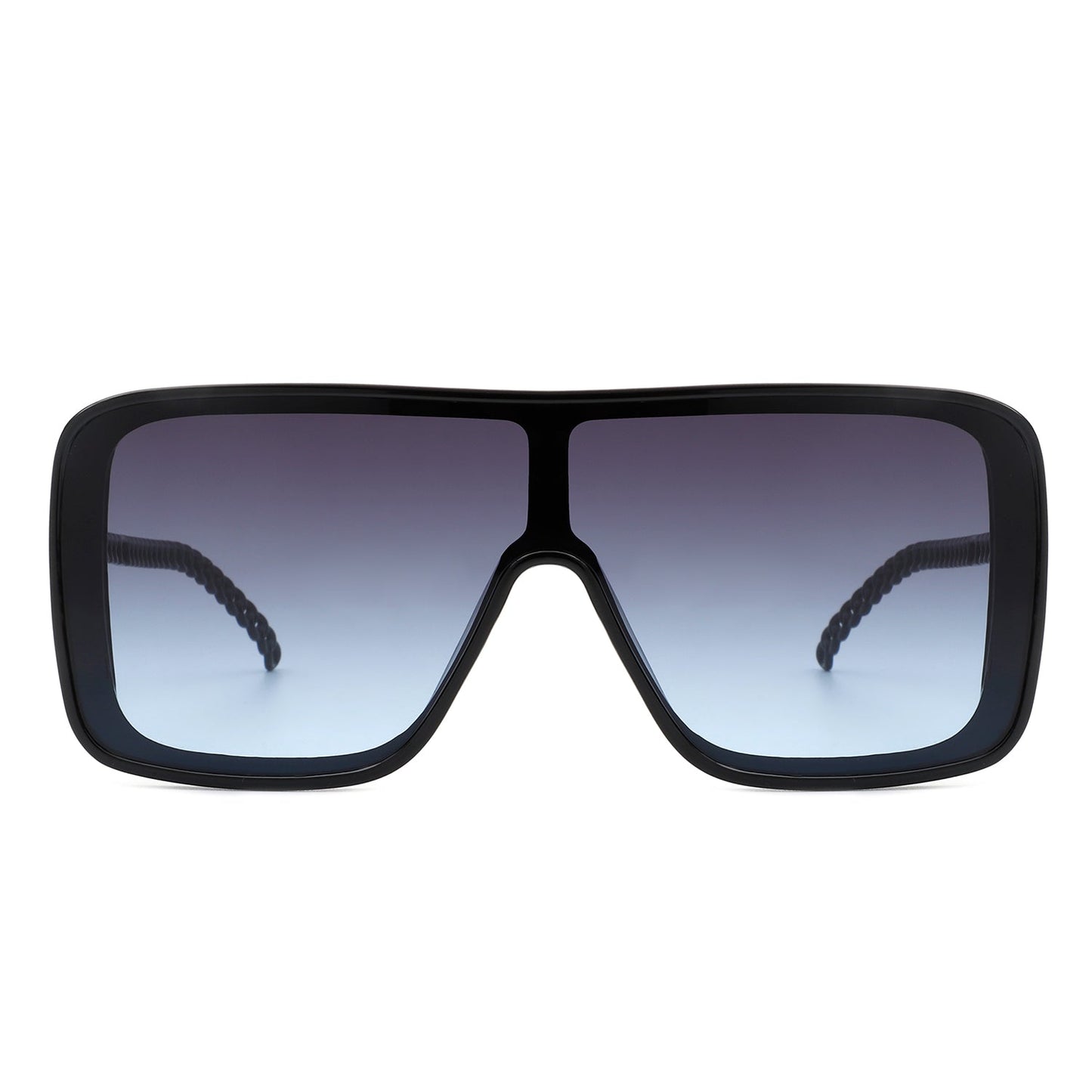 NEW ME IM Wildwind - Square Fashion Flat Top Oversize Retro Sunglasses