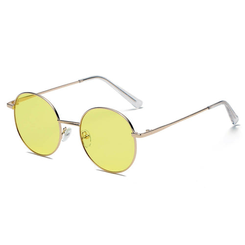 NEW ME IM Retro Vintage Metal Round Oval Circle Sunglasses