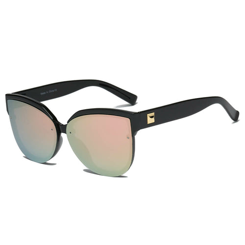 NEW ME IM Women Oversized Mirrored Cat Eye Sunglasses