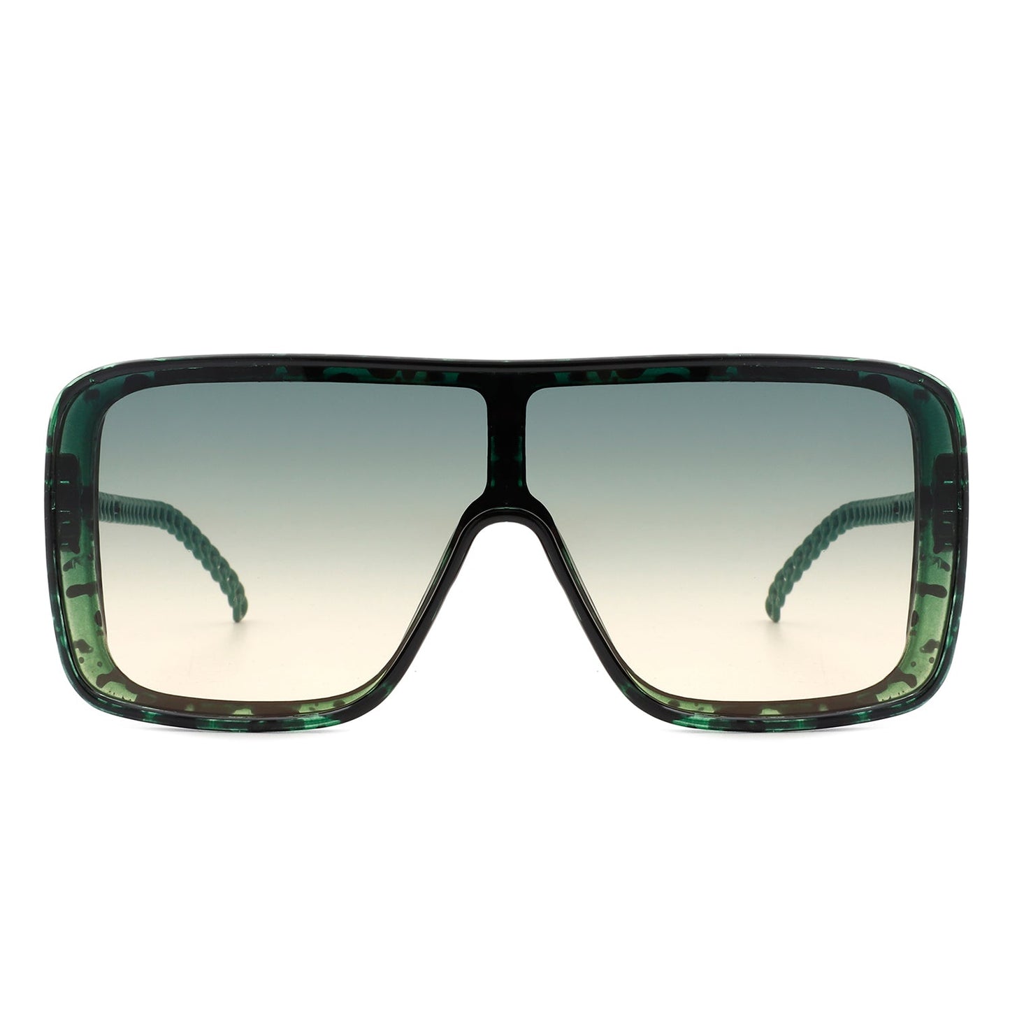 NEW ME IM Wildwind - Square Fashion Flat Top Oversize Retro Sunglasses