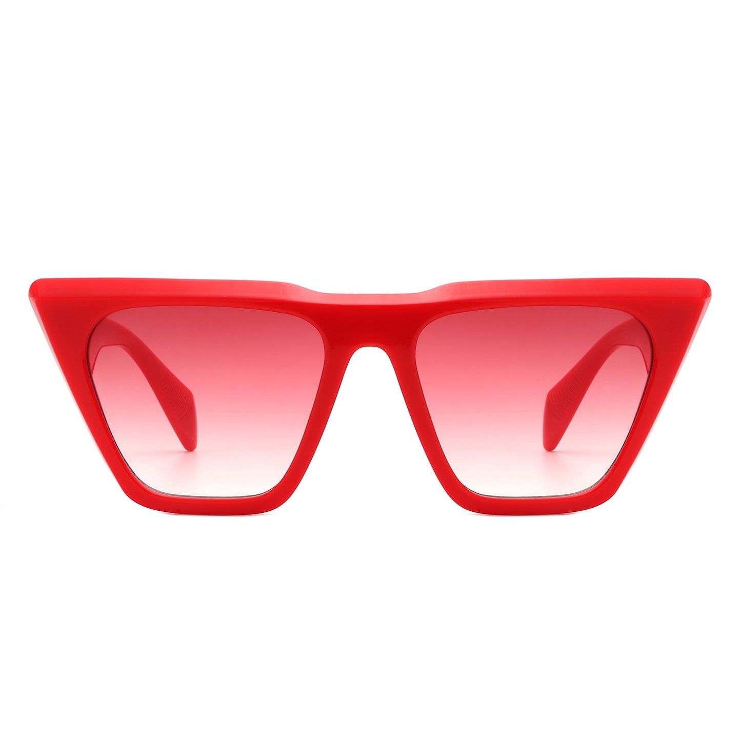 NEW ME IM Square Retro Oversize Flat Top Fashion Cat Eye Sunglasses