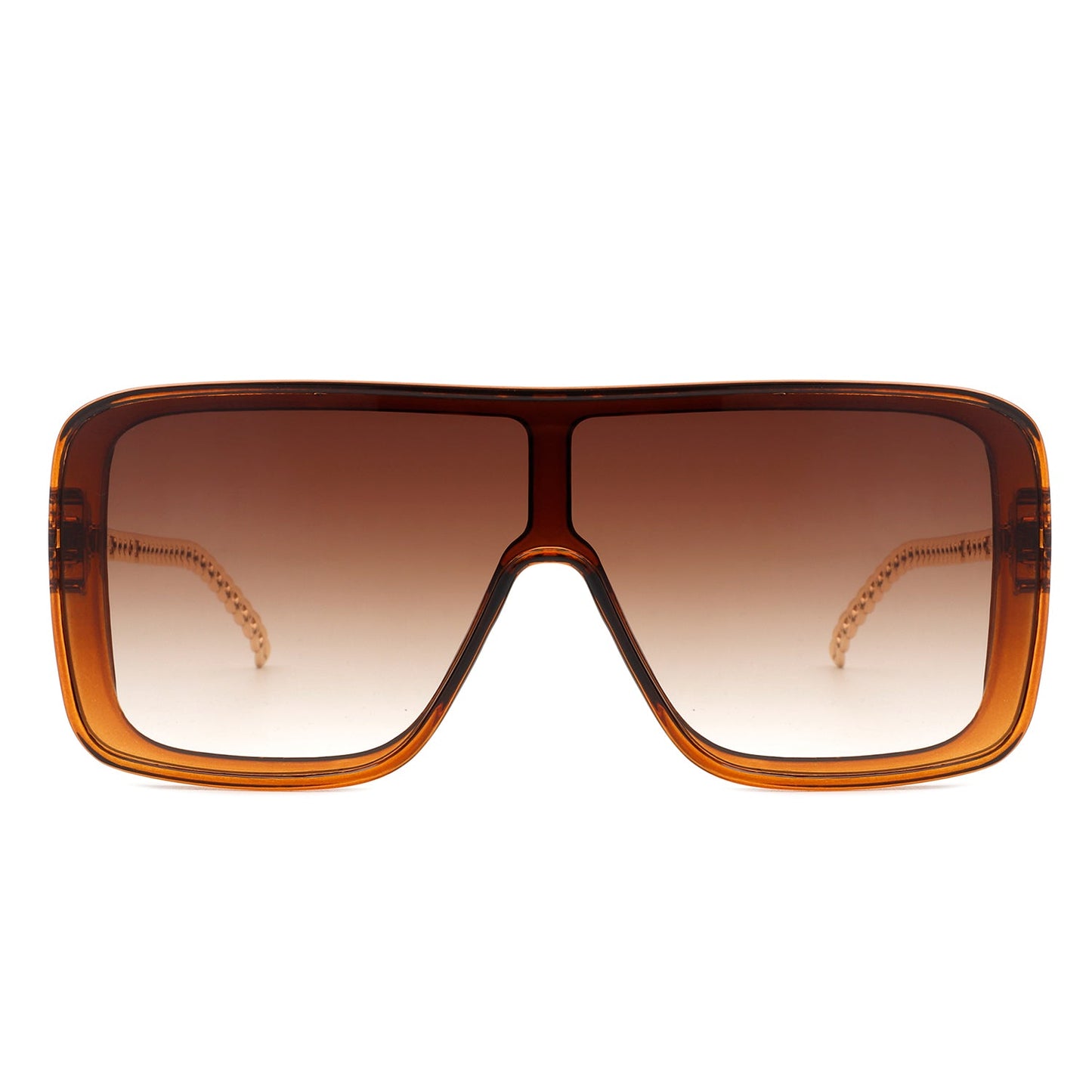 NEW ME IM Wildwind - Square Fashion Flat Top Oversize Retro Sunglasses