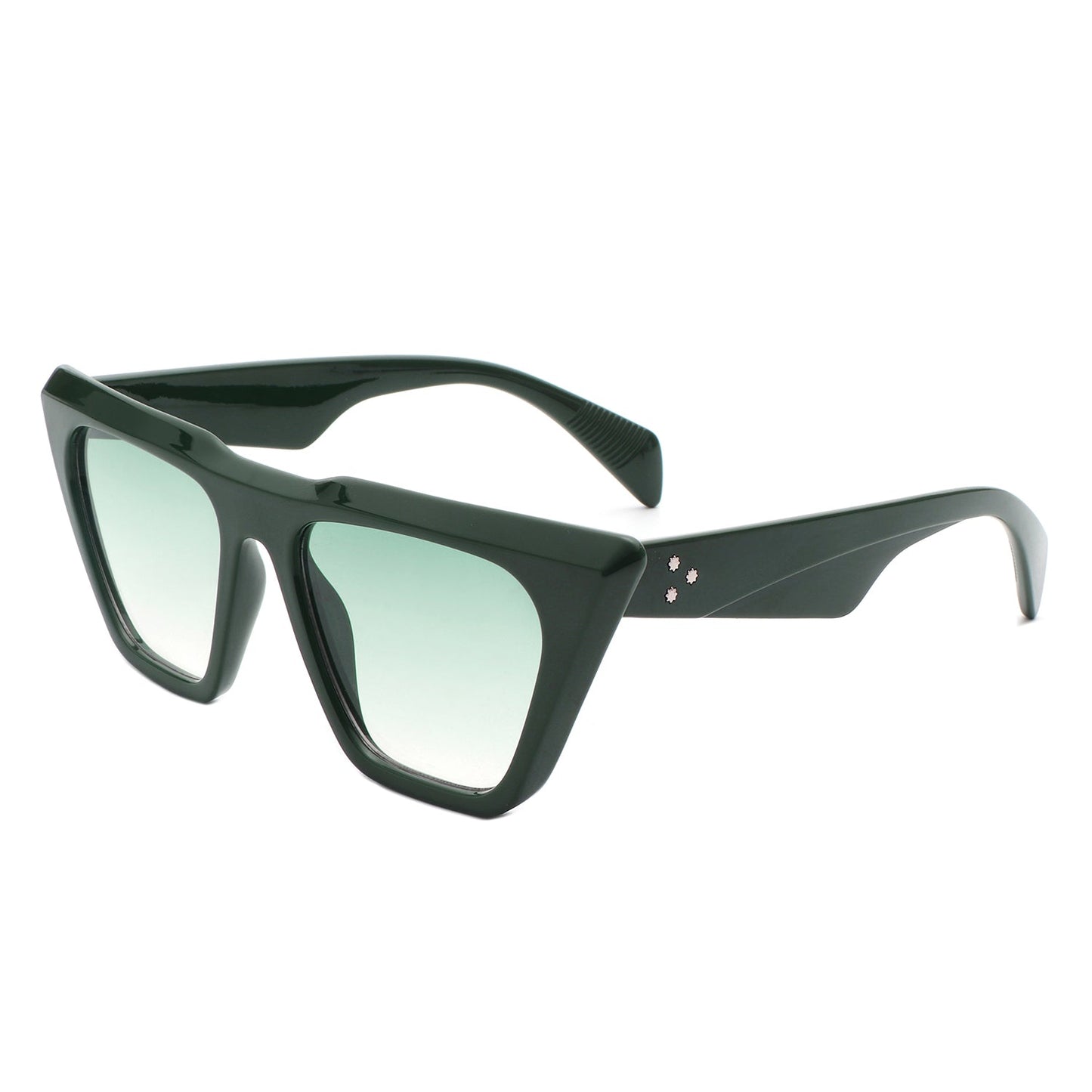 NEW ME IM Square Retro Oversize Flat Top Fashion Cat Eye Sunglasses
