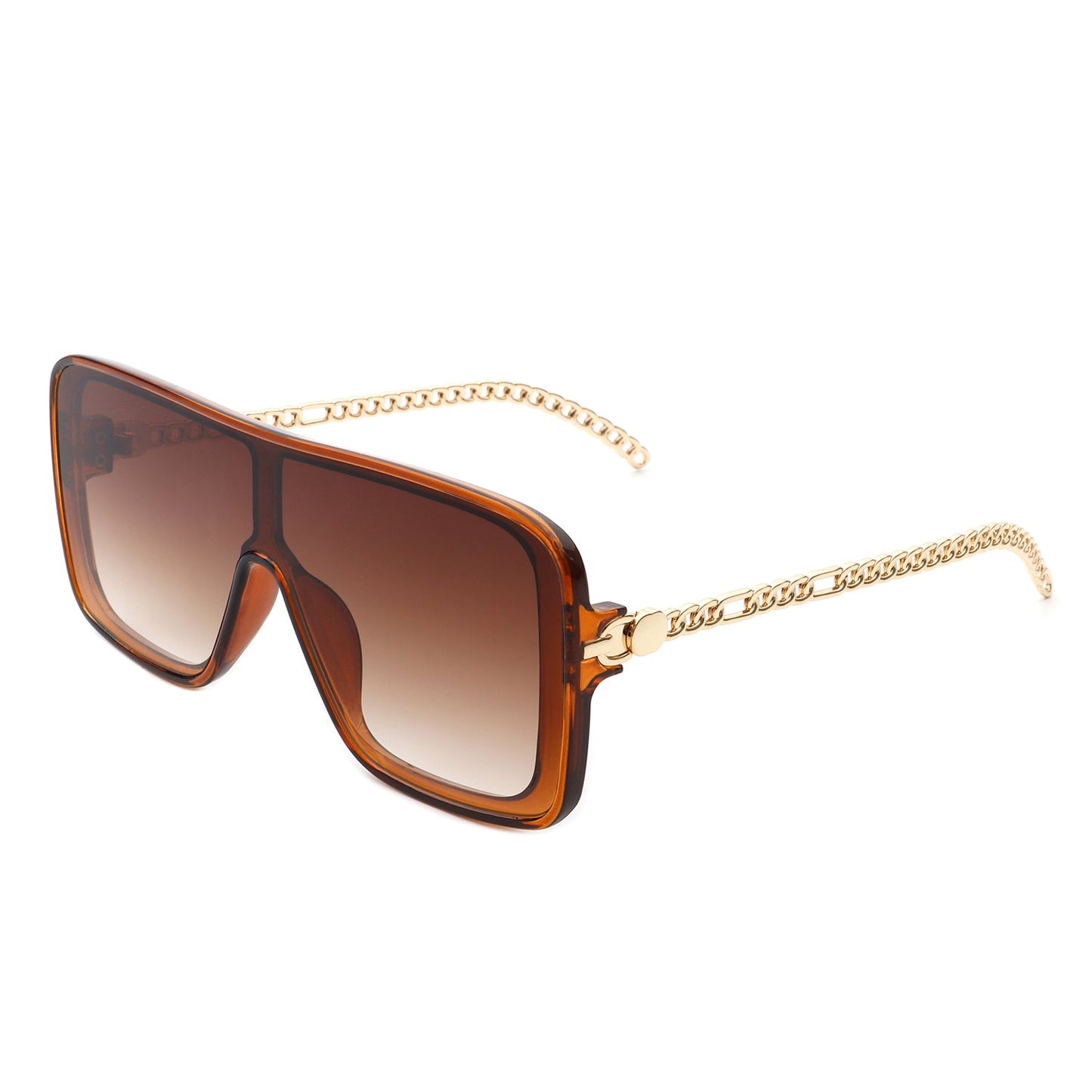 NEW ME IM Wildwind - Square Fashion Flat Top Oversize Retro Sunglasses