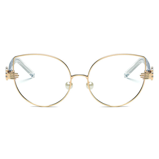 NEW ME IM Women Metal Frame Cat Eye Hands Classic Sunglasses
