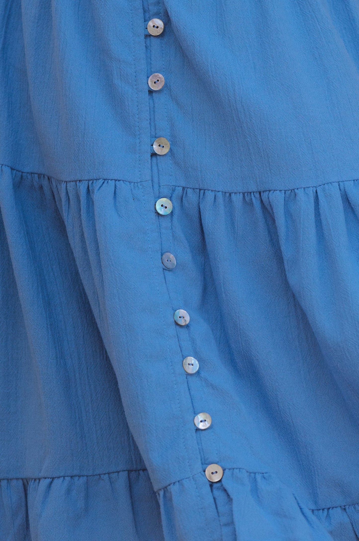 Smocked Linen Mini Dress