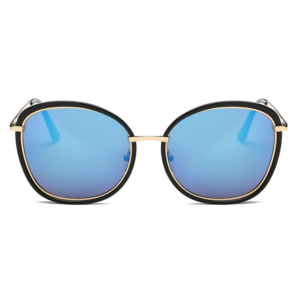 NEW ME IM BROOKVILLE | Women Round Cat Eye Oversize Sunglasses
