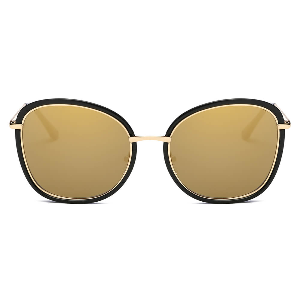 NEW ME IM BROOKVILLE | Women Round Cat Eye Oversize Sunglasses